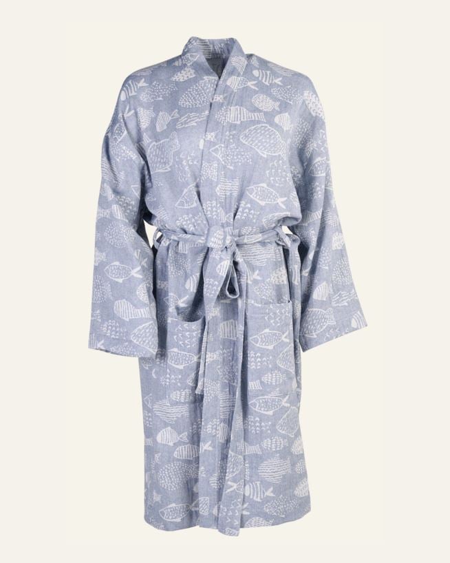 Kimono blå - 75x105 cm blå - 1