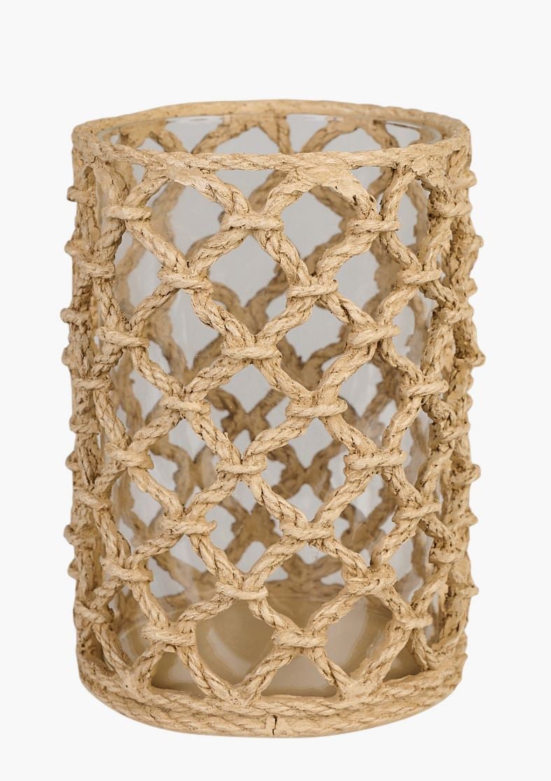 Telysholder beige - 10,7x10,7x15 cm beige - 1