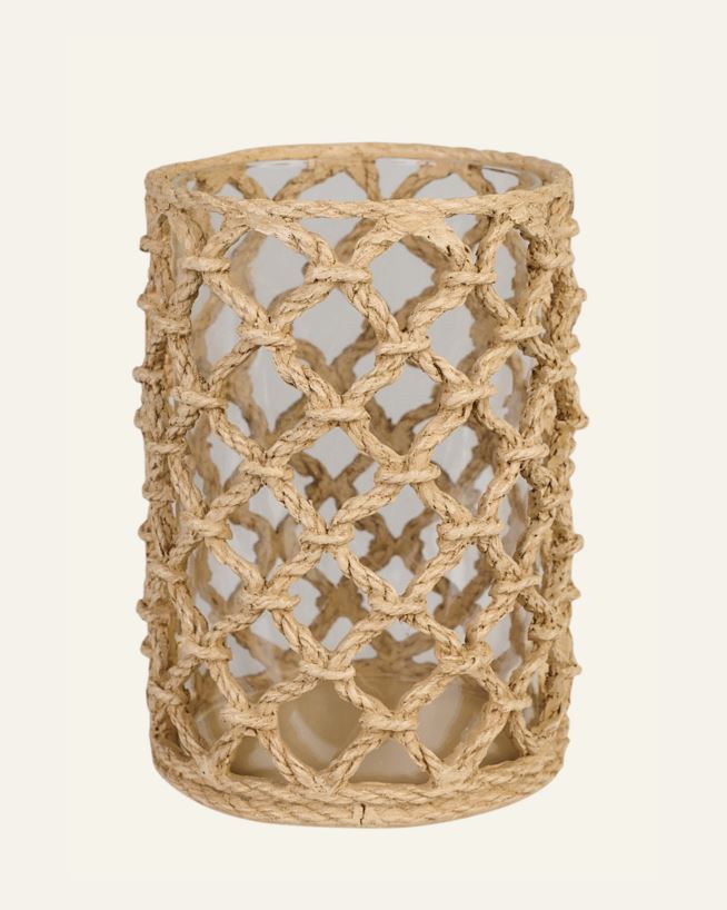 Telysholder beige - 10,7x10,7x15 cm beige - 1