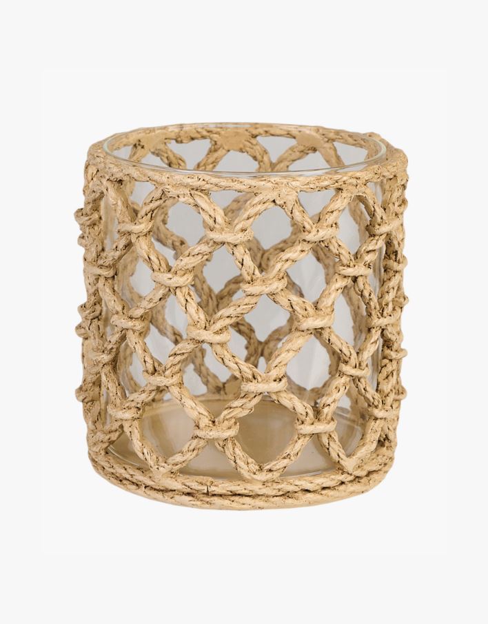 Telysholder beige - 10,7x10,7x10,7 cm beige - 1