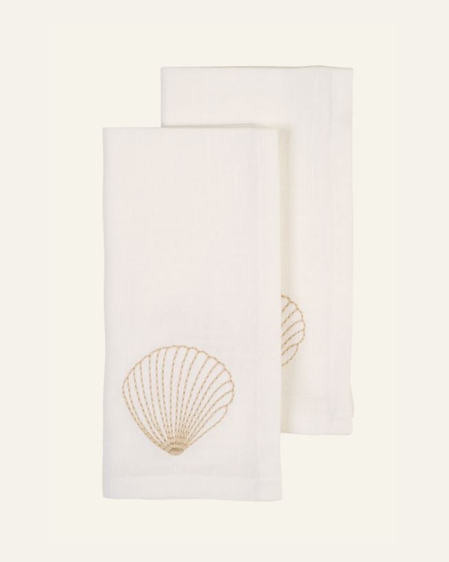 2pk tøyserviett hvit - 45x45 cm hvit - 1