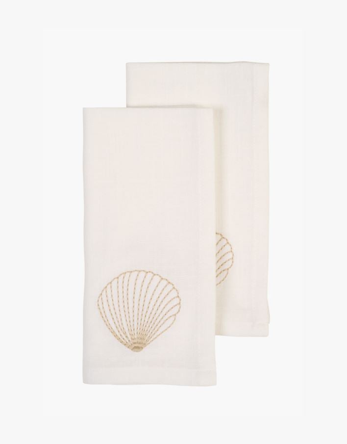 2pk tøyserviett hvit - 45x45 cm hvit - 1