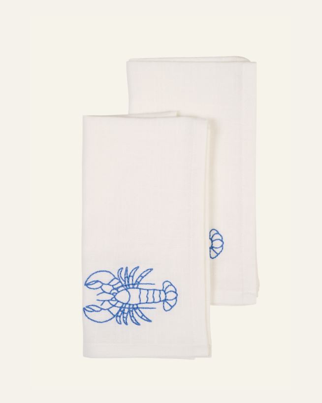 2pk tøyserviett hvit - 45x45 cm hvit - 1