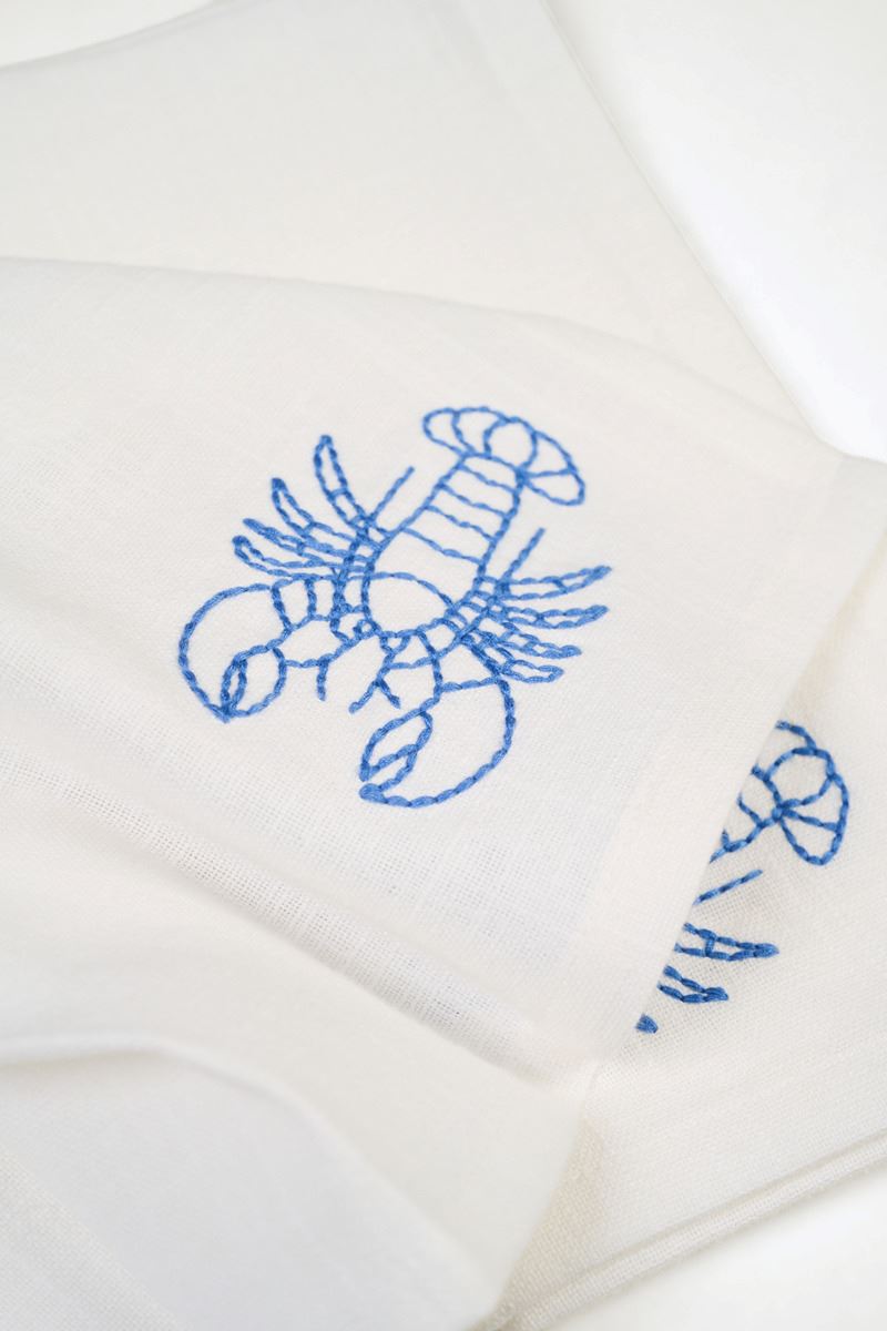 2pk tøyserviett hvit - 2