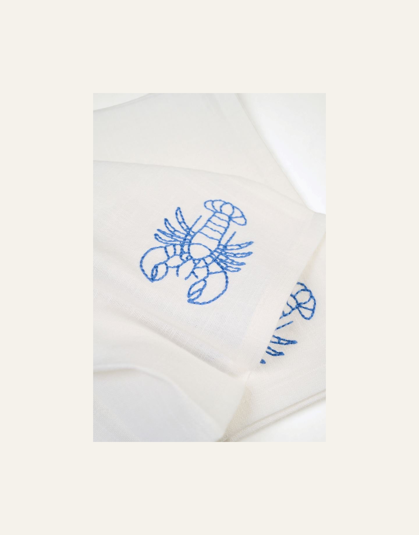 2pk tøyserviett hvit - 2