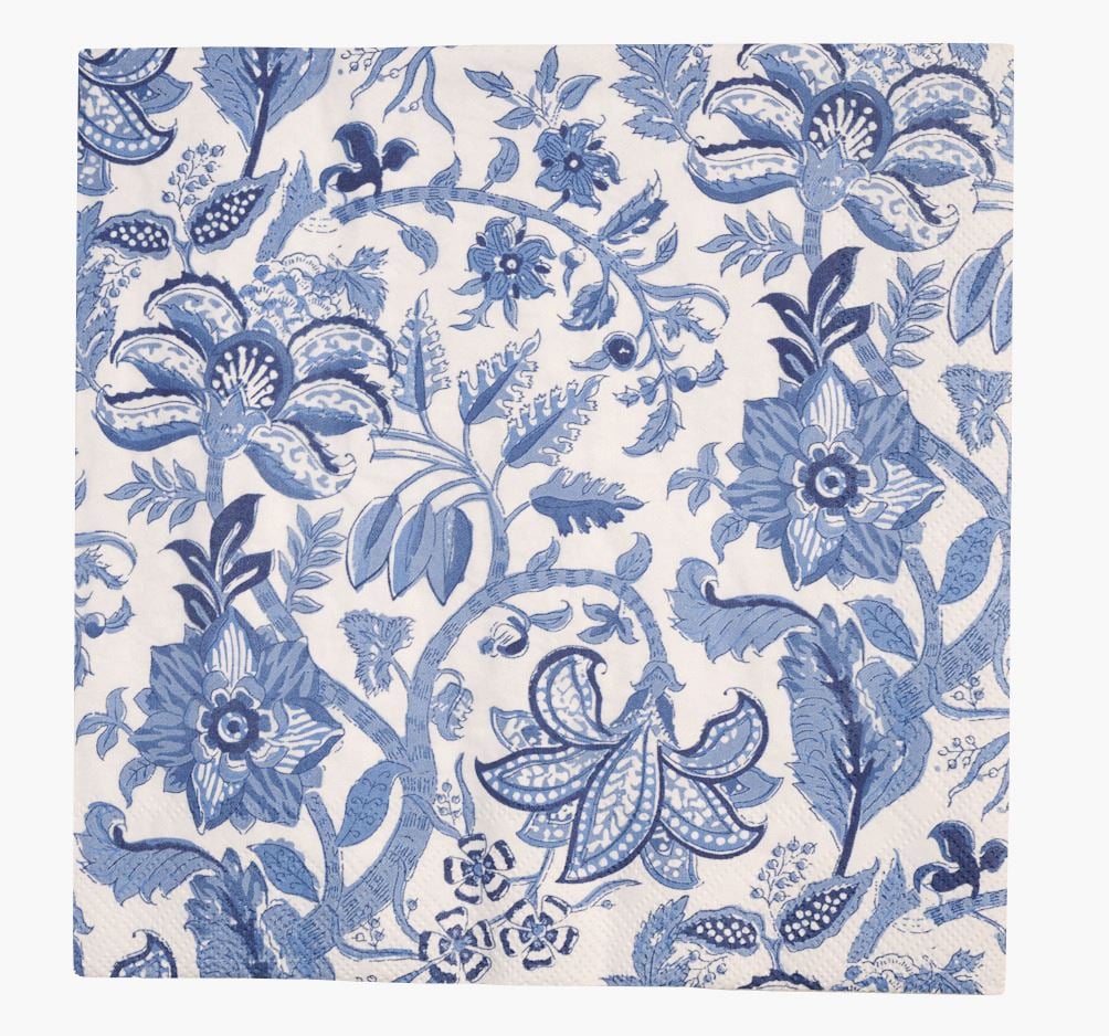 Middagsservietter multi blå - 40x40 cm multi blå - 1