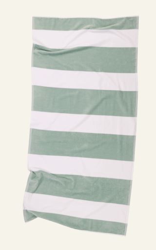 Kid Sailor Stripe Badehåndkle Aqua 90x180 cm