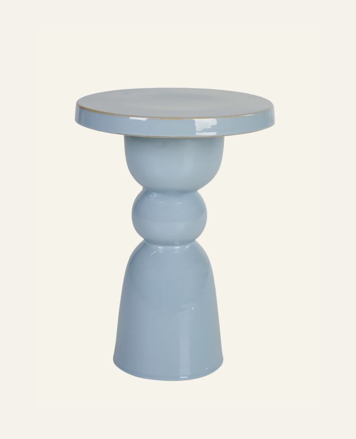 Sidebord lys blå - ø32x45 cm lys blå - 1