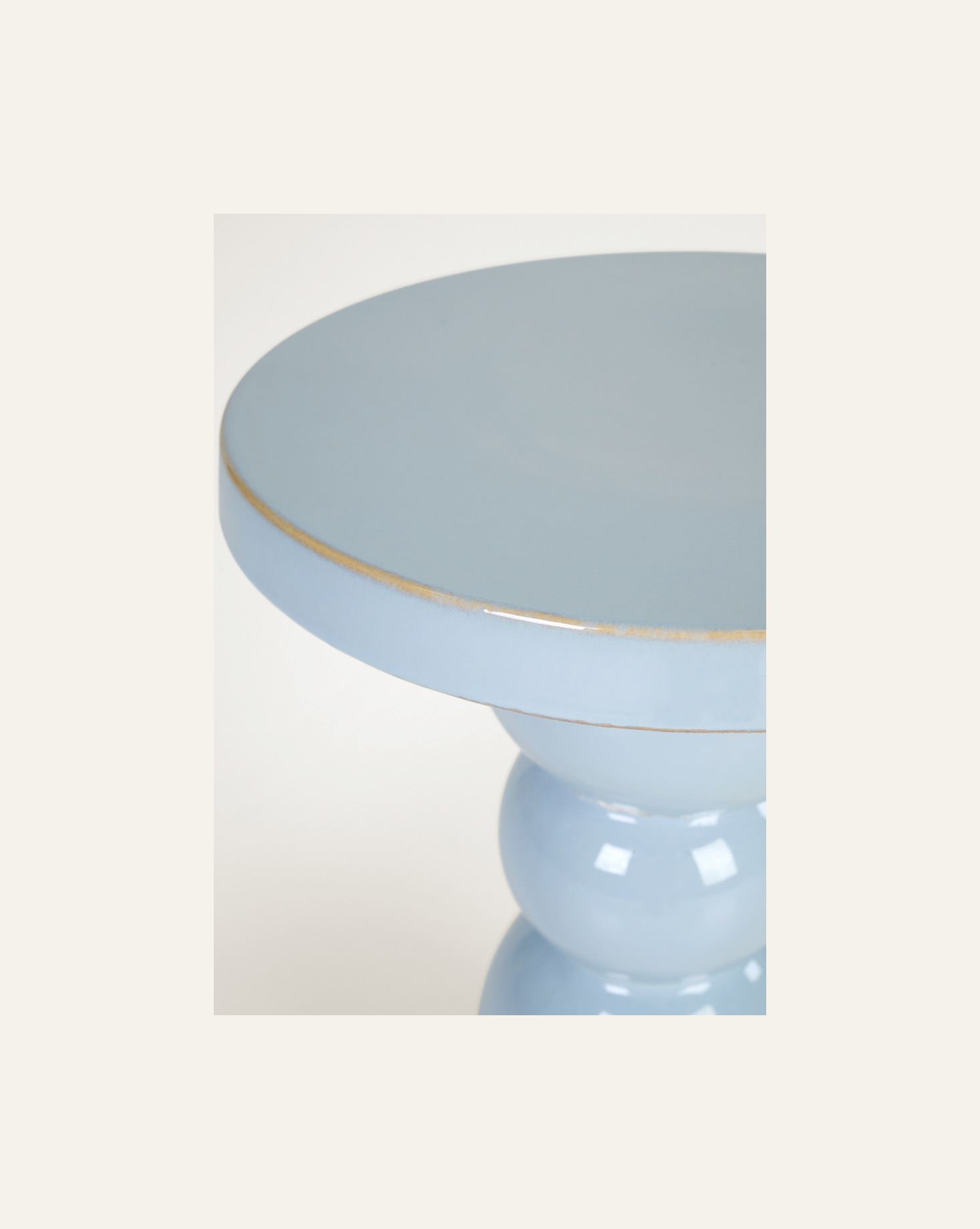 Sidebord lys blå - 3