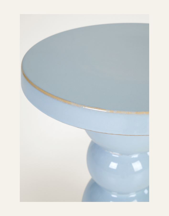 Sidebord lys blå - 3