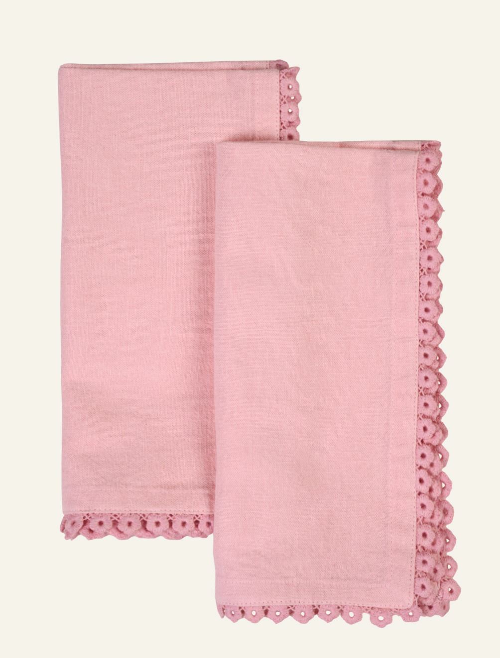 2pk tøyserviett rosa - 45x45 cm rosa - 1