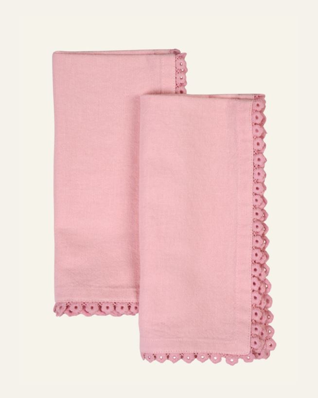 2pk tøyserviett rosa - 45x45 cm rosa - 1