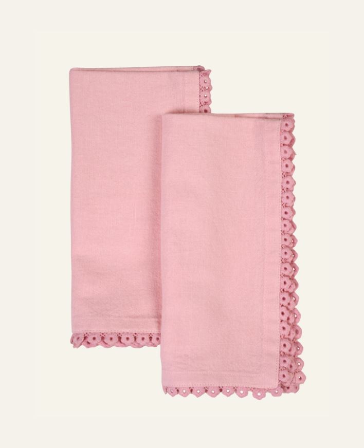 2pk tøyserviett rosa - 45x45 cm rosa - 1