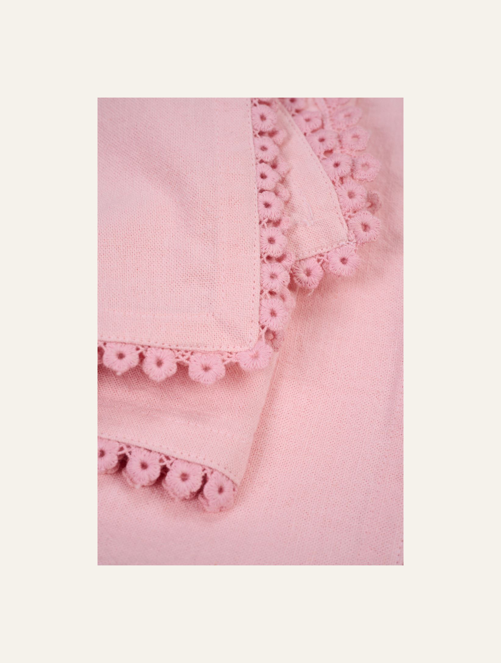 2pk tøyserviett rosa - 2