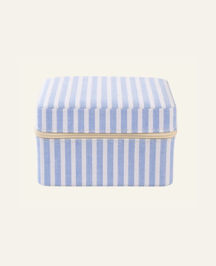 Smykkeskrin m/glidelås blå - 11x11 cm blå - 1