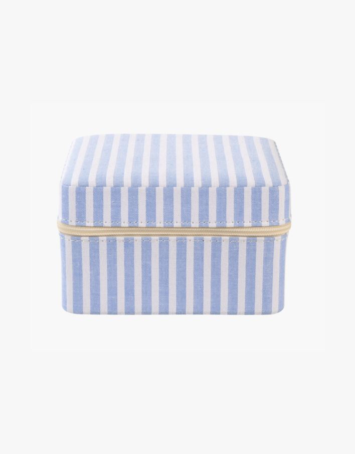 Smykkeskrin m/glidelås blå - 11x11 cm blå - 1