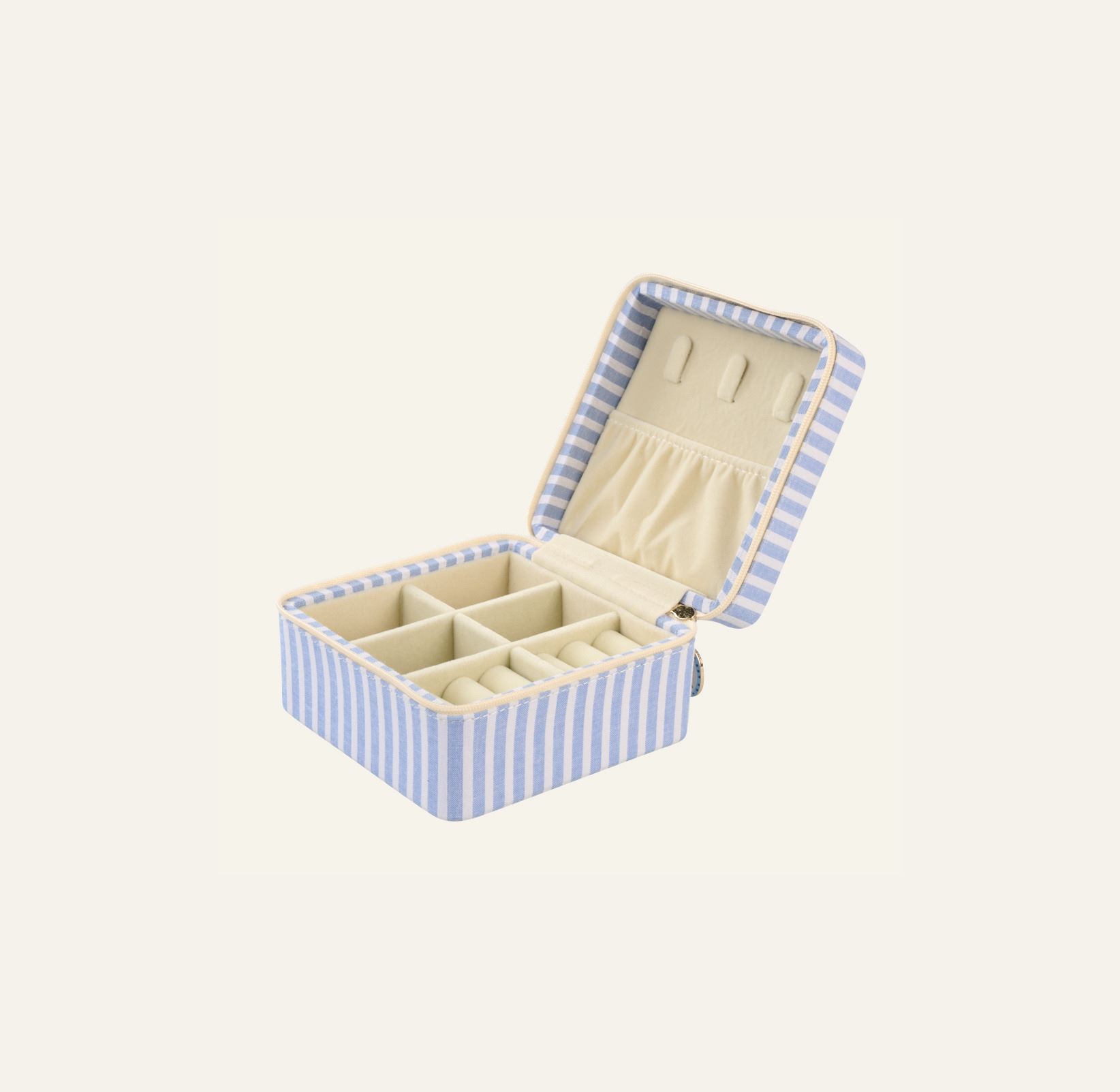 Smykkeskrin m/glidelås blå - 2