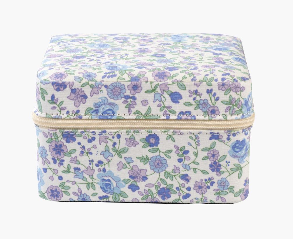 Smykkeskrin m/glidelås blå - 11x11 cm blå - 1