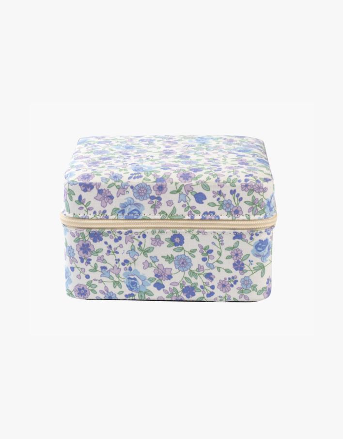 Smykkeskrin m/glidelås blå - 11x11 cm blå - 1