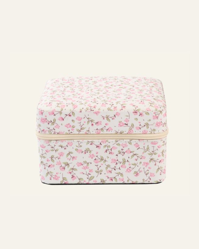Smykkeskrin m/glidelås rosa - 11x11 cm rosa - 1
