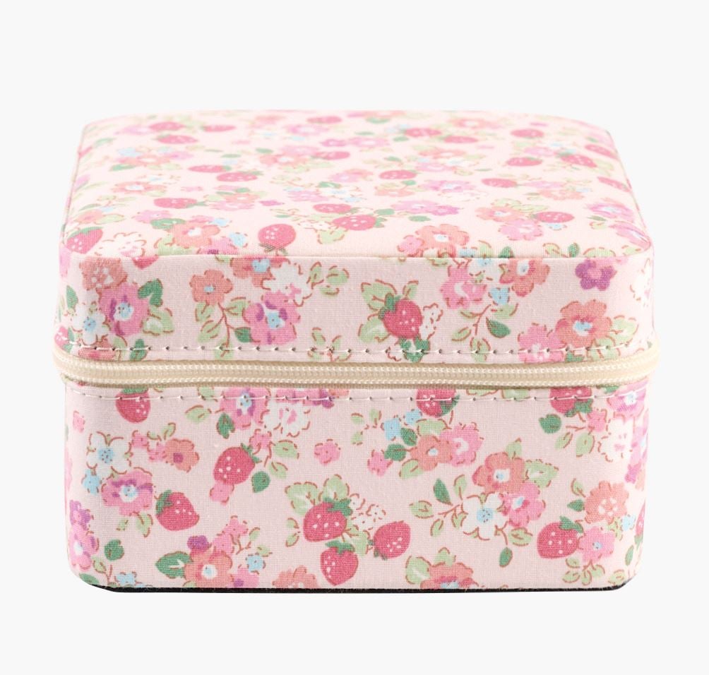 Smykkeskrin m/glidelås rosa - 11x11 cm rosa - 1