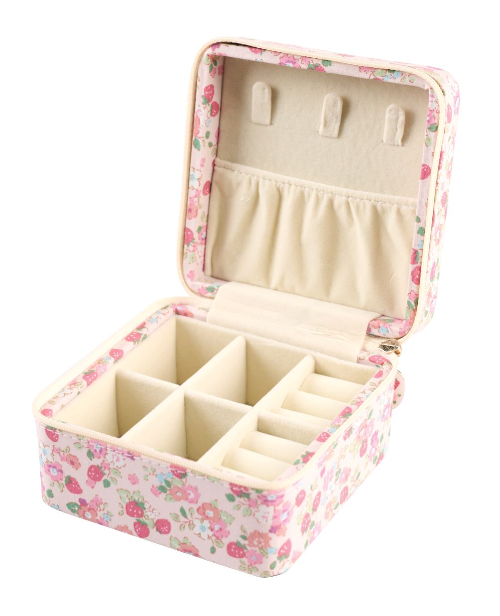 Smykkeskrin m/glidelås rosa - 3