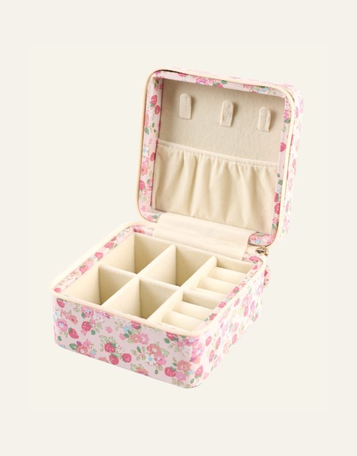 Smykkeskrin m/glidelås rosa - 3