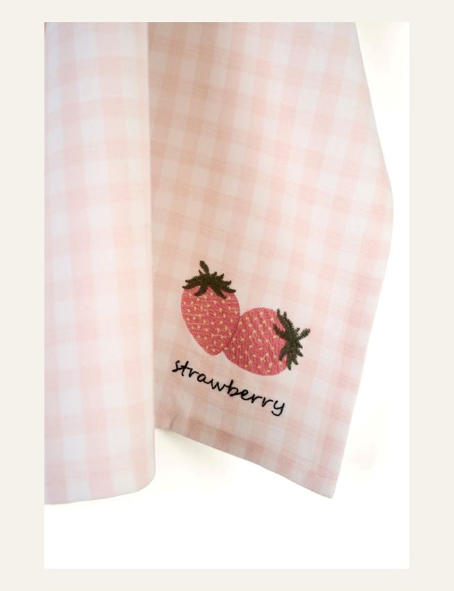 Kjøkkenhåndkle rosa - 2