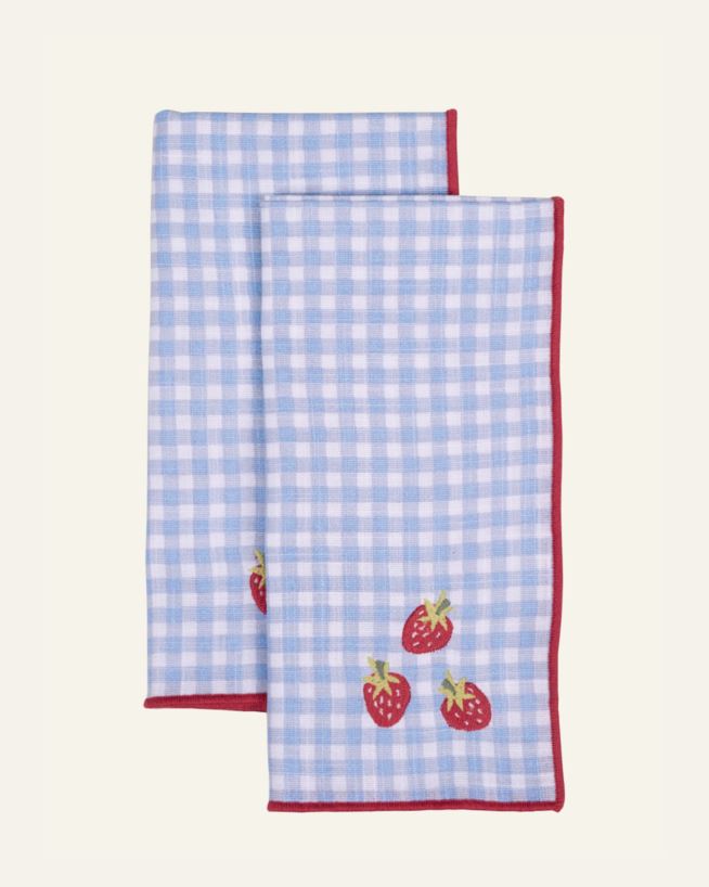 2pk tøyserviett blå - 45x45 cm blå - 1