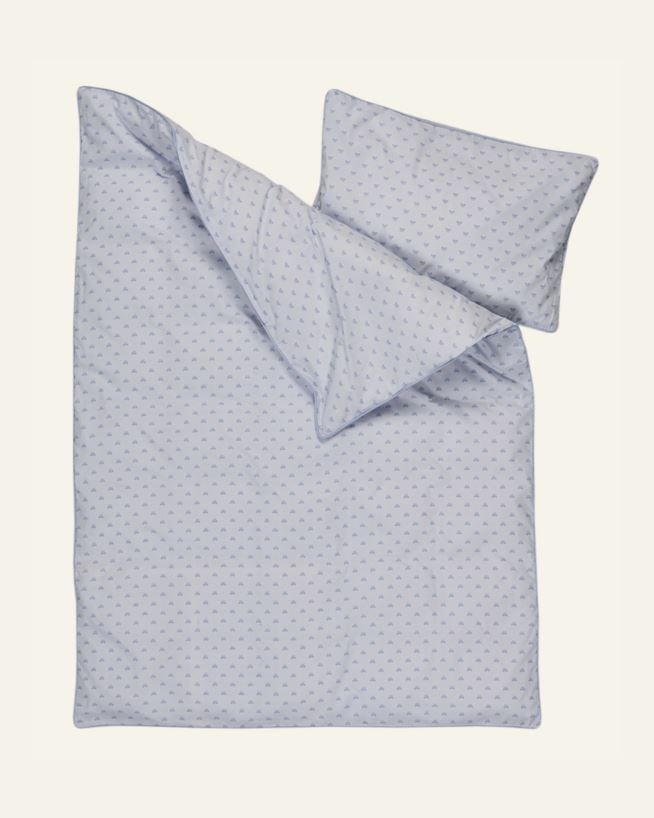 Sengesett lys blå - 80x100 35x40cm lys blå - 1