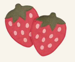 Kid Strawberry 2pk Drikkebrikke Rød 17,5x13 cm