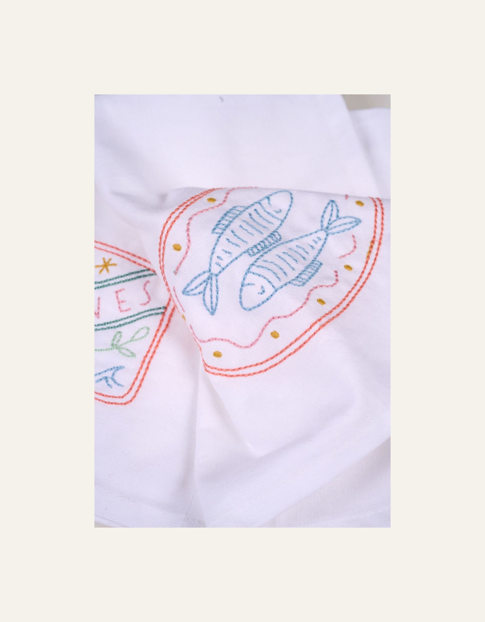 3 pk tøyserviett hvit - 3