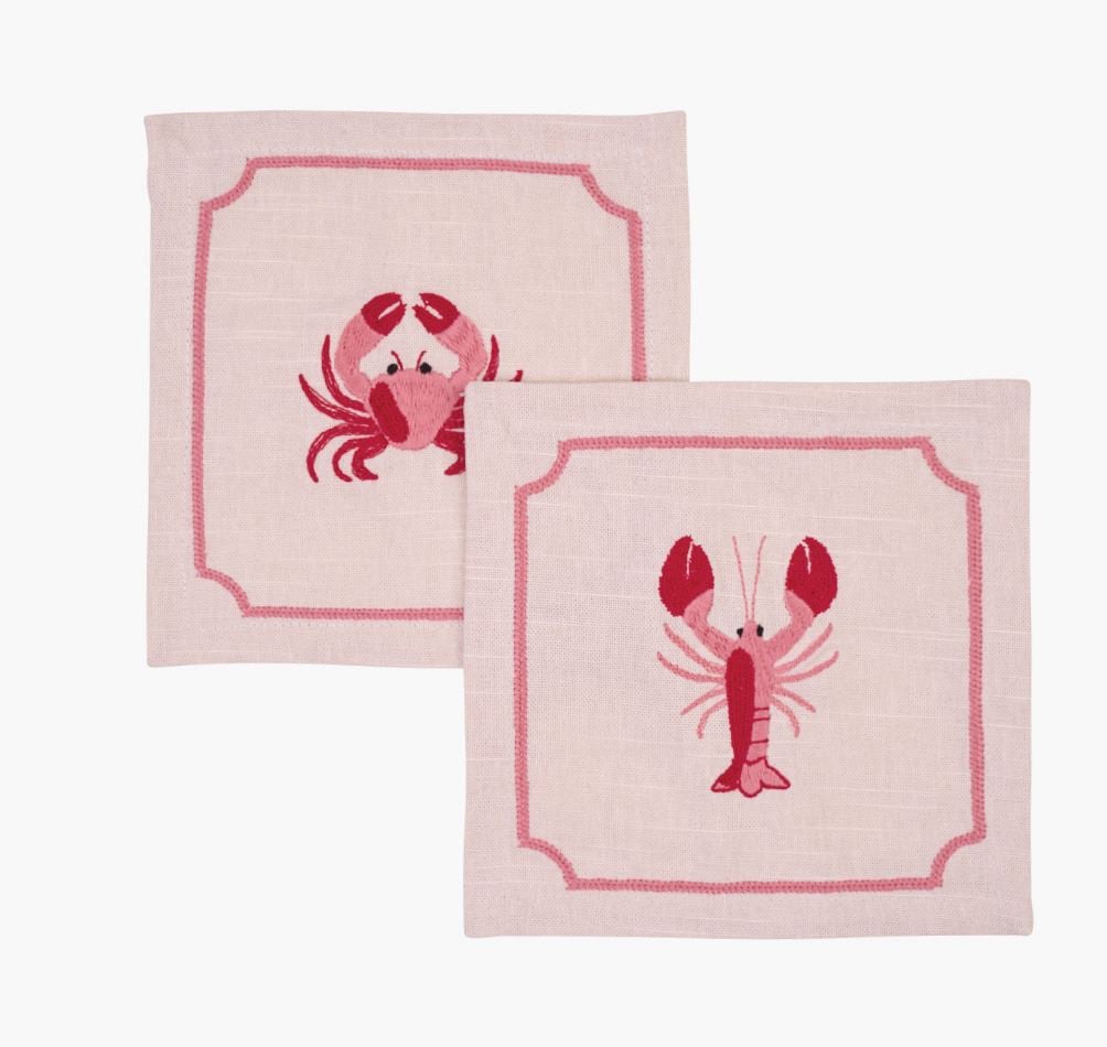 2pk drikkebrikke rosa - 15x15 cm rosa - 1