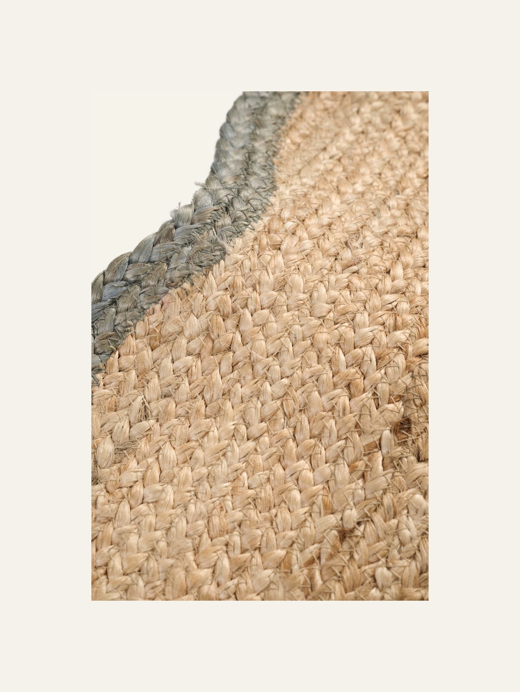 Jute teppe olivengrønn - 2