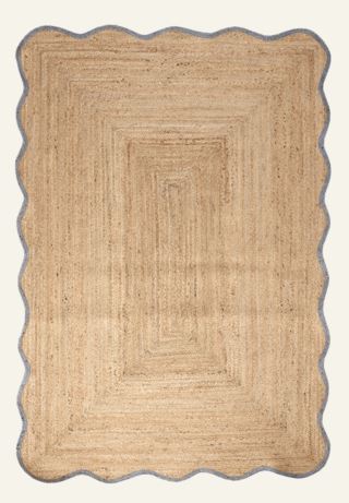 Kid Wava Jute Teppe Gråblå 160x230 cm