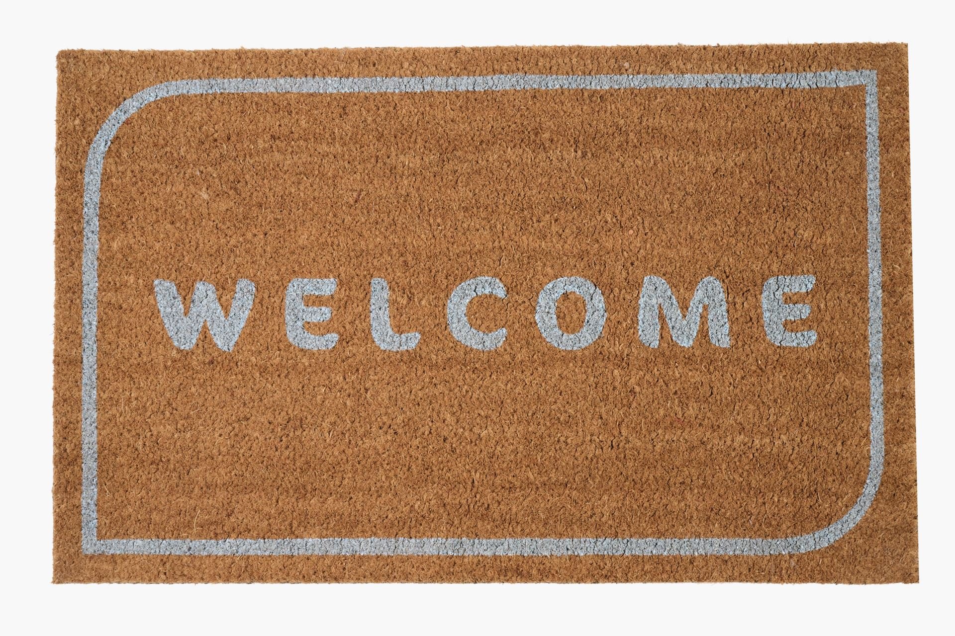 Dørmatte lys blå - 50x80 cm lys blå - 1