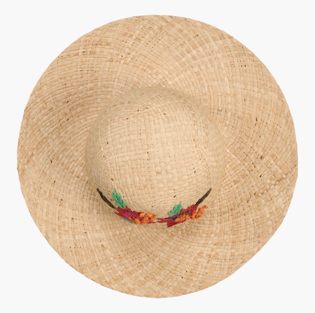 Stråhatt natur - 39x11 cm Natur - 1