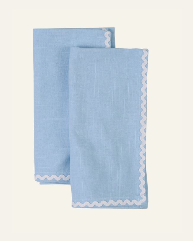 2pk tøyserviett lys blå - 45x45 cm lys blå - 1
