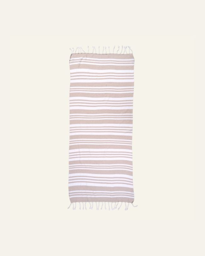 Badehåndkle beige - 80x170 cm beige - 1
