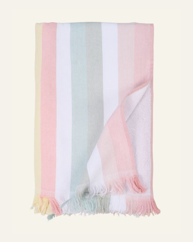 Badehåndkle multi rosa - 75x150cm multi rosa - 1
