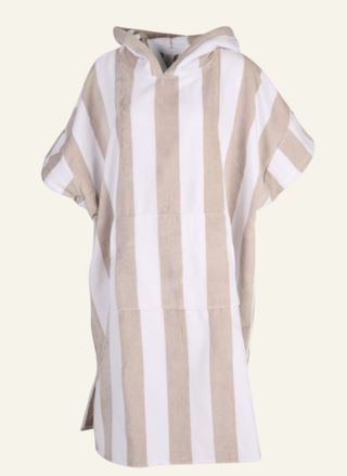 Kid Cabana Stripe Poncho Multi Beige one size
