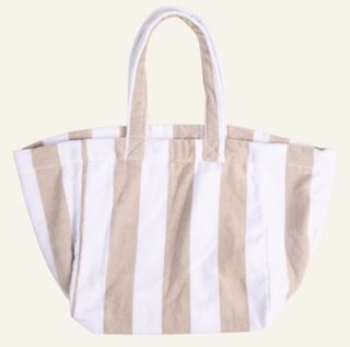 Kid Cabana Stripe Strandveske Multi Beige one size