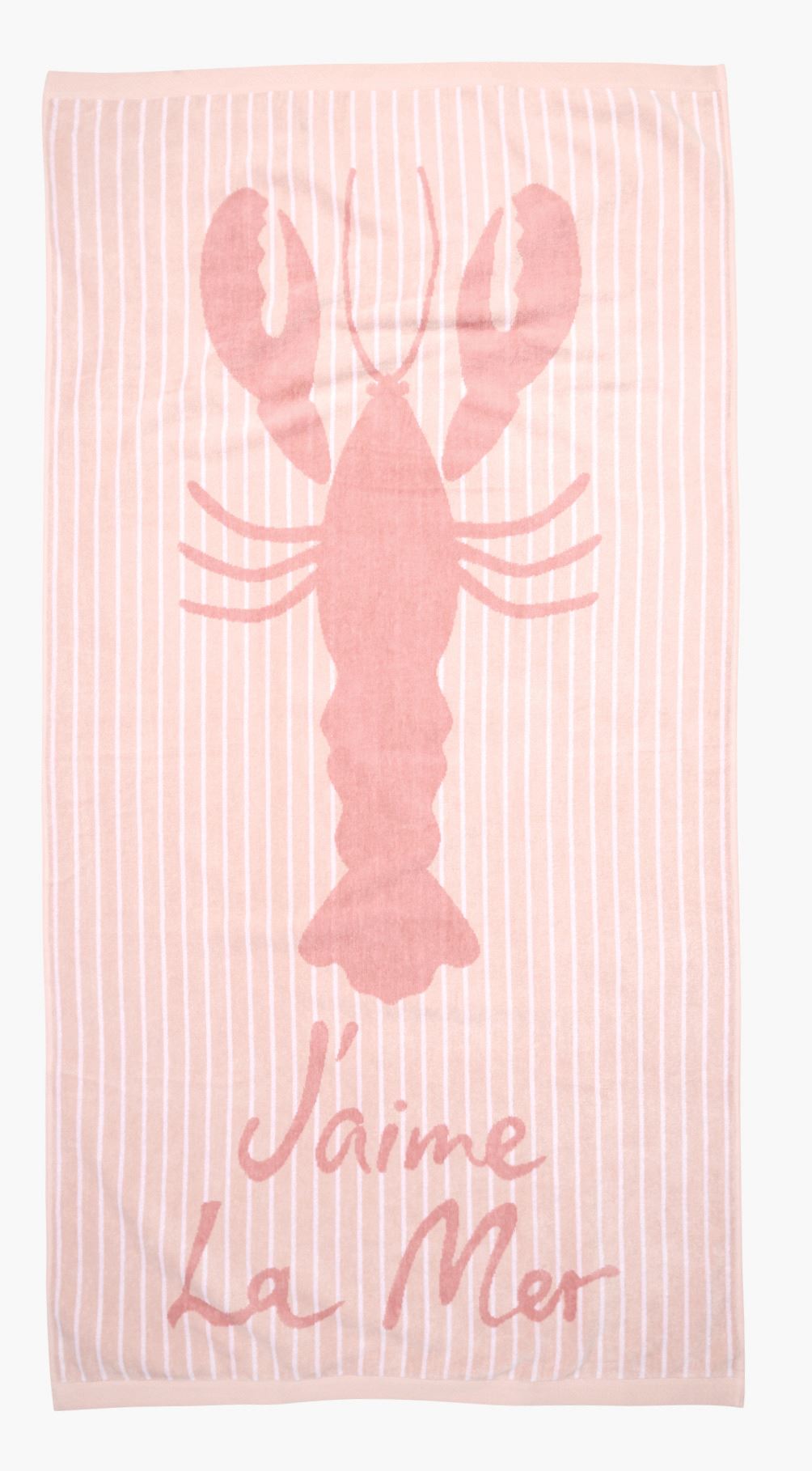 Badehåndkle multi rosa - 75x150 cm multi rosa - 1