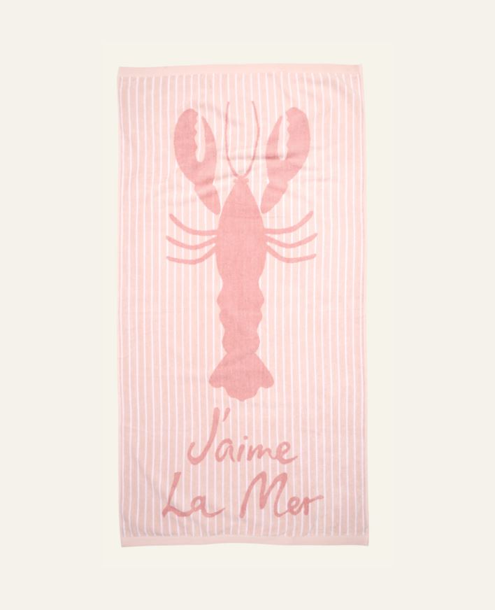 Badehåndkle multi rosa - 75x150 cm multi rosa - 1