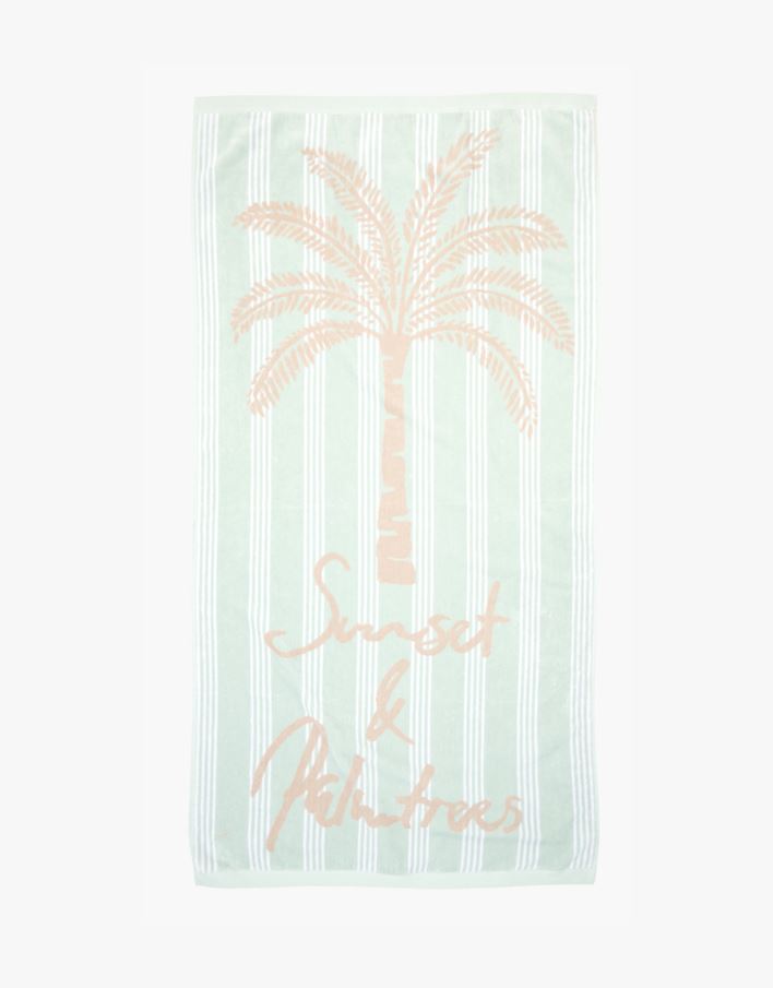 Badehåndkle multi grønn - 75x150cm multi grønn - 1