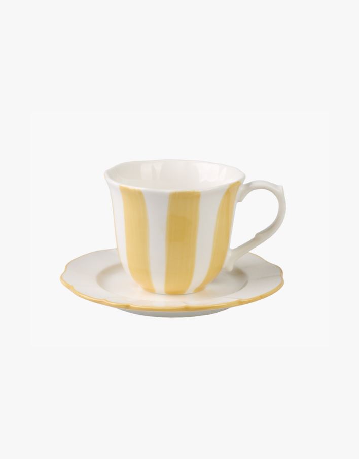 Kopp m/asjett gul - 270ml gul - 1
