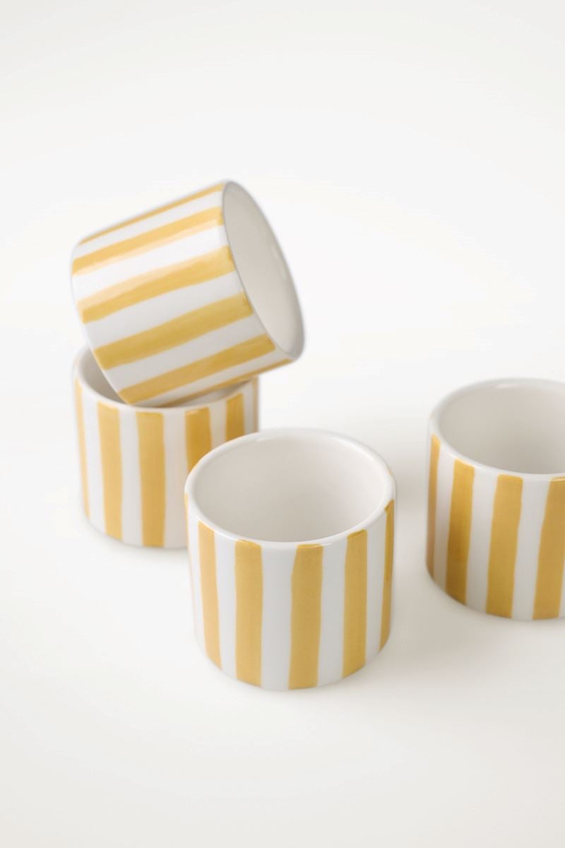 4 pk serviettringer gul - 3