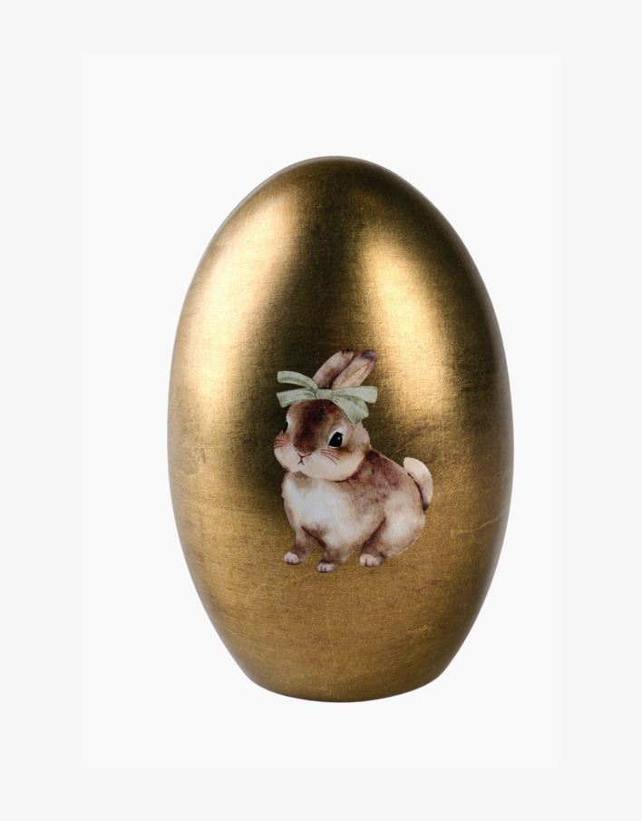 Påskeegg gull - 14x9 cm gull - 1