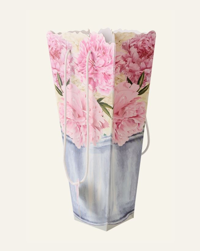 Blomsterpose multi rosa - 12x36x10 cm multi rosa - 1