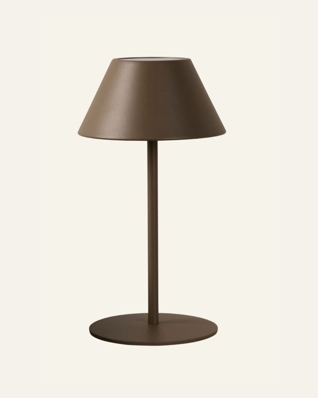 Led lampe brun - 10x10x21 cm brun - 1